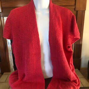 Coral Open Front Sweater Vest by George - size XL (16-18)